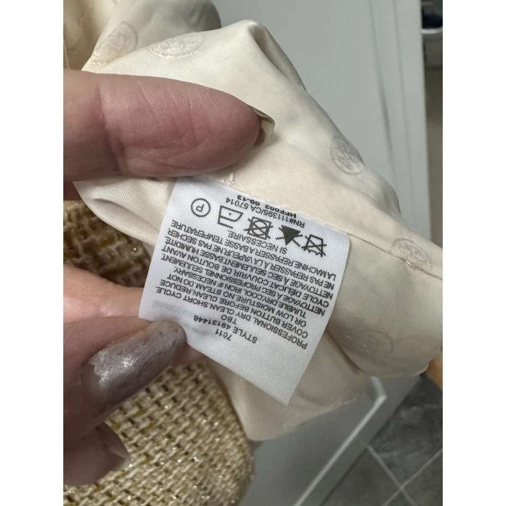 Tory Burch NWT Emma Dress Size 14 Yellow Sunglow Tweed Sleeveless Sheath‎